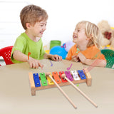 13 PCS Kids Musical Toys with Carry Bag Colorful Wooden Percussion Instruments Early Education Birthday Gifts