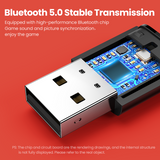 Mini USB Adapter Wireless Bluetooth 5.0 Audio Transmitter for PS4 Computer Laptop Speaker Support Pairing 2 Headsets