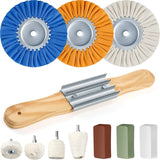 Top-11 Pcs Airway 8 Inch Polishing Drill Buffing Wheel Polisher Kit For Angle Grinder