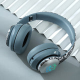 Flashing LED Wireless 5.0 Headphones Bluetooth Gaming Earbuds with Mic TF Slot Kid Girl Stereo Music Headset Phone Earphones