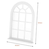1/12 French Windows,Miniature White Wooden Window Frame For DIY Dollhouse Furniture Accessories