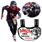 Plate Football Backplate Hard Shell Lower Back High Impact Padding Shoulder Pad for Outdoor Sports