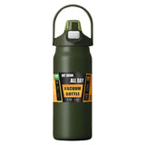 1200ml Insulated Bottle Stainless Steel Thermal Water Cup BPA Free Portable Tumbler Wide Mouth Opening for Outdoor Travel