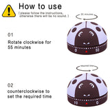 2 Pack Cute Kitchen Timer,Mechanical Kids,60 Minute Animal Timer For Cooking