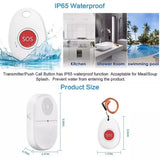 Wifi Panic Button Fall Prevention for Elderly Dementia RF433mhz Wireless Bed Alarm Caregiver Pager Tuya APP