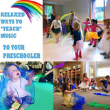 24Pcs Dance Music Scarves Colorful Scarves Movement Scarves Rhythm Scarves For Children Movement
