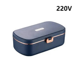 220V 900ml Electric Lunch Mini Portable 304 Stainless Steel Inner er Anhydrous Heating Silicone Sealed Food Bento Box