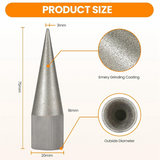Emery Round Hole Polisher Grinder 3-16MM DIY Leather Edge Sharpener Punch Manual Polishing Tool