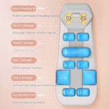 Intelligent Massage Cushion with Multifunctional Airbags - Body Back Massager for Pain Relief. Spine Kneading, Waist Vibration, Heating Pad