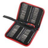 55Pcs Portable Extra Long Bits Set S2 Steel Screwdrive Cross Torx Star Hex Bit Screwdriver Tool Slotted Screwdriver Hand Tool