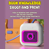M10 Mini Pocket Thermal Instant Photo Printer 7-Color LED Light Label Maker hine BT Wireless Connect Compatible Android iOS