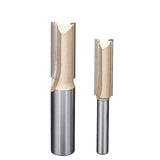 1/2 1/4 Trim Router Bit Wood Slotted Knife Carbide End Mill Straight Flute Bit