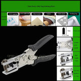 2mm Tearing Pliers Heavy V-shaped/U-shaped Cutting Tool Food Notch Packaging Bag Knotter Plastic Punching hine