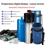 900mL Mini Vacuum Insulated Insu Refrigerated Cup LCD Beverage Refrigerator Outdoor Portable 304 Stainless Steel Cooler