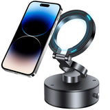 Magnetic Holder Dash Mount Tri-fold Car Bracket Hands Free Foldable Phone Stand for Smartphone