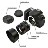 85mm F1.8 Camera Lens for F1.8 Large Aperture Fixed Focus Portrait Macro Pure Manual Focus SLR Came jn