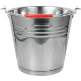 Stainless Steel Bucket with Handle Portable Water Bucket Multipurpose Bucket