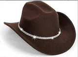 Cowgirl Hat: Felt Western Cowboy Hat For Men And Women - Jazz Party Fedora For Music Festivals And Summer Outdoor Activities