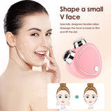 Electric Lifting Beauty Device Microcurrent Vibration Double Chin Removal hine LED Photon Therapy Face Slimming Massager