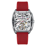 GUANQIN Leather Strap Watch Mens Automatic Tourbillon Waterproof Watch Luxury Brand Mechanical Accessories Men Relogio Masculino