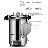 18L Portable High Pressure Sterilizer Stainless steel Steam Automatic Sterilization Autoclave Pot