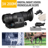 Tactical PVS-14 Night Vision Scope Monocular IR Digital Night Vision Camera with J arm w Pacatinny Rail Outdoor Hunting Patrol