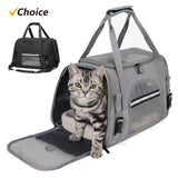 Carrier Soft Side Backpack Cat Carriers Dog Travel Bags Transport For Small Dogs Cats Pet Carring Bag