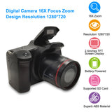Digital 16X Focus Zoom 2.4inch TFT Screen Video 1280*720 Supported SD Card Portable Camera for Travel Take Photos