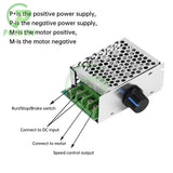 DC Controller Controller, 7-70V 30A Adjustable PWM Motor Speed Regulator 12V 24V 36V 48V