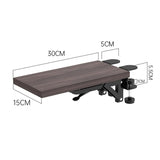 Height Adjustable Punch-free Foldable Arm Rest Universal Office Desk Extender Tray