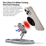 Foldable Portable Stand 15w Magnetic Wireless Charger for Iphone Watch Folding Fast Charging Station with Adjustable