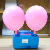 Double Hole Electric Iator With Memory Function Foot Switch Iatable Tools Balloon Pump for Decorations