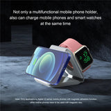 3 in 1 Magnetic Wireless Charger Stand For iPhone 14 13 12 Pro Max X Apple Watch 8 7 6 Fast Charging Dock Station