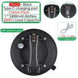 Electric Suction Cup - 200KG Load, 8in/9in Heavy Duty for Granite, Ceramic Tile & Glass Lifting. Type C Charging.