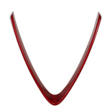 Front Grill Protective Trim V Shape Real Carbon Fiber Durable Bumper Grill Cover for Car Styling