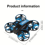 Mini Luminous Drone Christmas Children's Gift Assembly Flying Model Toy For Kids Teens Adults
