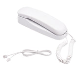 Mini Desktop Corded Lande Phone Fixed Telephone Wall Mountable Supports Mute/ Pause/ Redial Functions for Home Hotel Office