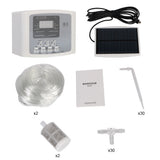 Controller Garden Drip Irrigation Device Intelligent Solar Drip System Timer Double Pump Automatic Watering Device for Plants
