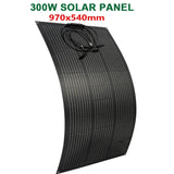 600W/300W Solar Panel Kit - 18V Flexible Monocrystalline Solar Cells Power Charger for Outdoor Camping, Yacht, Motorhome, Car, RV, Boat.