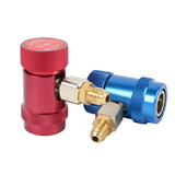 Freon R1234Yuto Car Quick Coupler Connector Brass Adapters Air Conditioning Refrigerant Adjustable AC Manifold Gauge