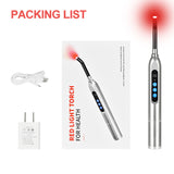 Red Light Therapy For Pain Relief Skin Care Wand &amp; Cold Sore and Canker Sore LED Light Therapy Device 660nm 850nm Near Infrared