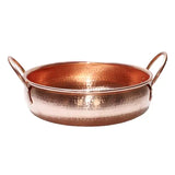 Hammered Copper Serving Bowl/Hot Pan - No Lid, Decorative Cooking Pot