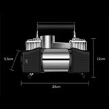 12V High-Power Car Double-Cyder Iator Compressor Portable Motorcycle Tire Pump Max 100Kpa Air w 40L/min 5Level