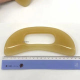 Crescent curved Gua Sha board, beeswax acupuncture point, dredge meridian, long handle massage, rolling stick, shoulderk