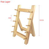 Japanese Bayonet Wooden Knife Rest Holder Swinging Knife Rack Shelf Willow Sushi Chef Tool Block Set Kitchen Tools