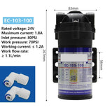 24V 100G Household Booster Purifier Diaphragm Pump For Water Pipee Environment