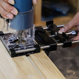 Trimming hine Slotting Backer Fine-Tuning Bracke Positioningt Ruler ear Guide Woodworking Slotter Track