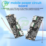22.5W Quick Charging Module QC4.0 PD3.0 5 Port Dual USB Mobile Power Bank Circuit Board Protection Diy Motherboard