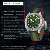 2023 PAGANI DESIGN New Tidal Current Men Mechanical Wristwatch Stainless Steel Sapphire Glass 20Bar Waterproof Motion Men Watch