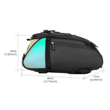 Rear Rack Saddle Touring Shopping Storage Pouch Refletive Shoulder 8L Pannier Trunk Bicycle Bag Men Women